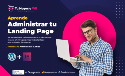 Aprende administrar tu Landing Page en WordPress  y Elementor